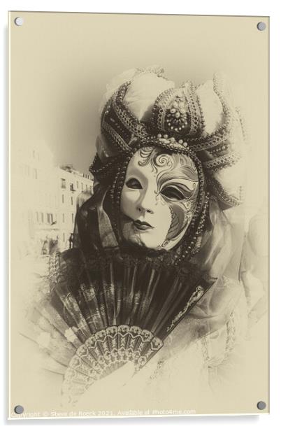  Venetian Lady Acrylic by Steve de Roeck