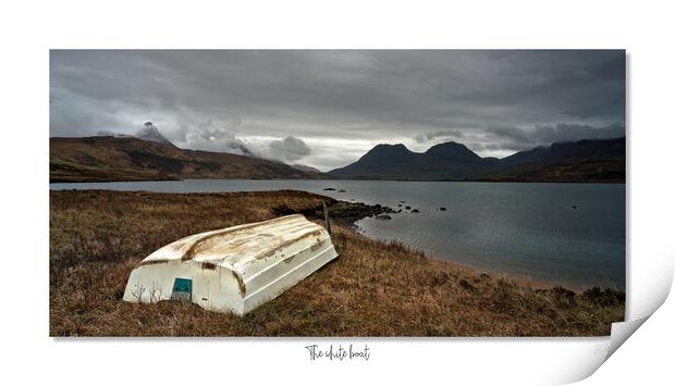The white boat Scottish Highlands Print by JC studios LRPS ARPS