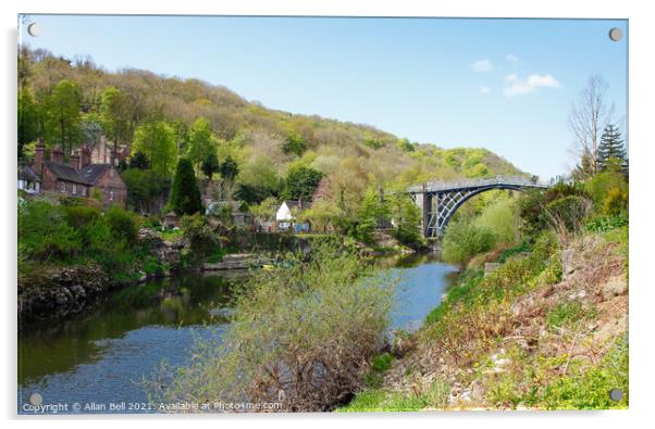 River Severn Ironbridge Acrylic by Allan Bell