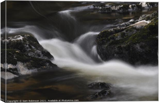 Flowing Water Canvas Print by Sam Robinson