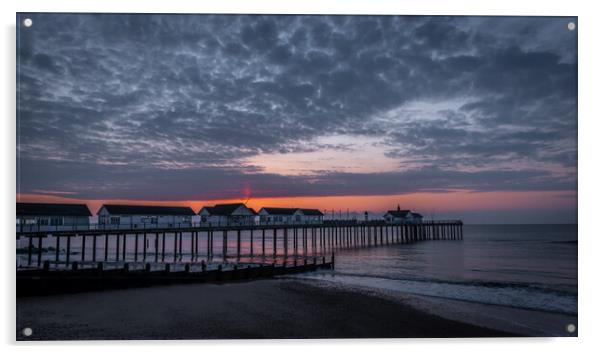 Sunrise in Southwold Acrylic by Dorringtons Adventures