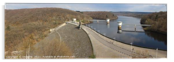 Gileppe Dam and Lake, Haut Fagnes, Belgium Acrylic by Imladris 