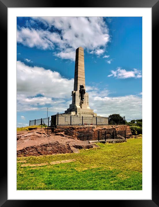 Grange Hill War Memorial, West Kirby Wirral, Framed Mounted Print by Frank Irwin