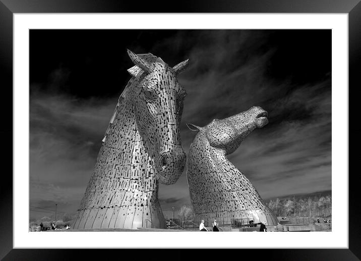 The Kelpies Framed Mounted Print by Tony Bishop