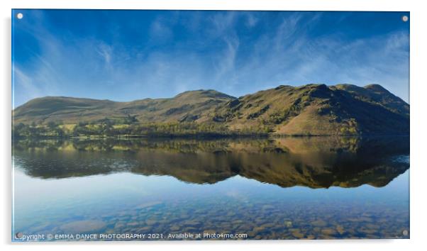 Reflections on Ullswater Acrylic by EMMA DANCE PHOTOGRAPHY