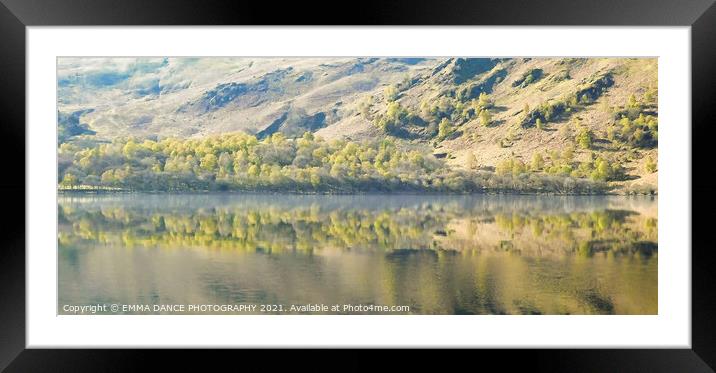 Reflections on Ullswater Framed Mounted Print by EMMA DANCE PHOTOGRAPHY