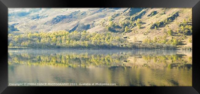 Reflections on Ullswater Framed Print by EMMA DANCE PHOTOGRAPHY