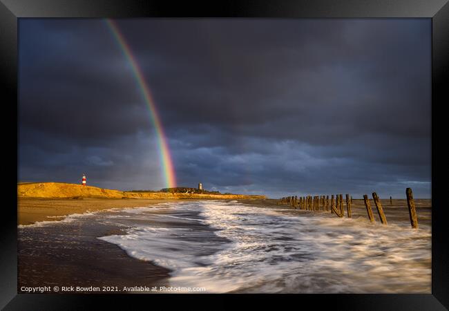 Radiant Rainbow Bliss Framed Print by Rick Bowden