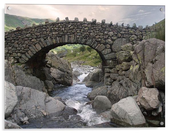 Stockley Bridge Acrylic by Dave Parkin