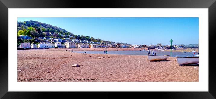 Shaldon From Teignmouth Framed Mounted Print by Peter F Hunt
