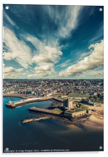 Broughty Ferry Castle - Dundee Acrylic by Craig Doogan