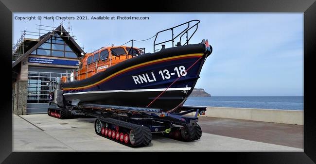 llandudno RNLI Lifeboat. Framed Print by Mark Chesters