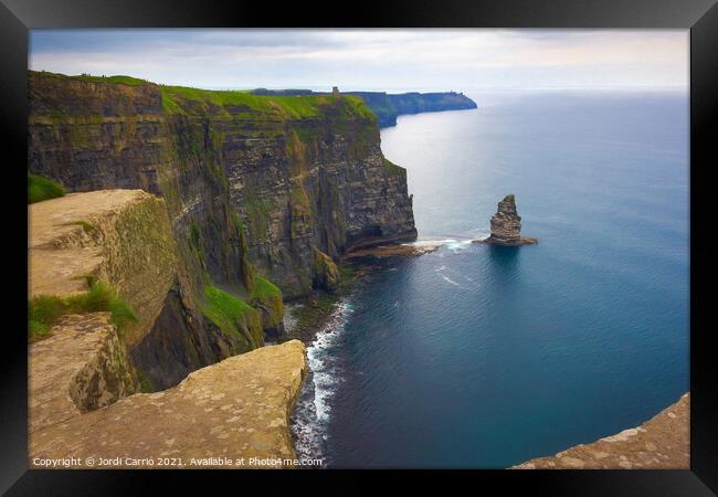 Cliffs of Moher -13 Framed Print by Jordi Carrio