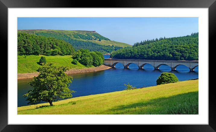 Ladybower and Ashopton Viaduct  Framed Mounted Print by Darren Galpin