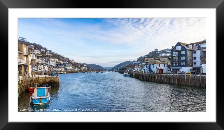 The Looe River Framed Mounted Print by Jim Monk