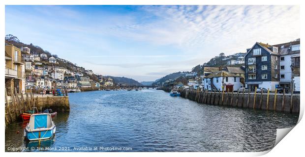 The Looe River Print by Jim Monk