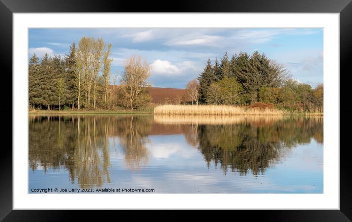 Forfar Loch Country Park Angus Scotland Framed Mounted Print by Joe Dailly