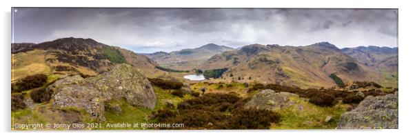 Lingmoor Fell Panoramic  Acrylic by Jonny Gios