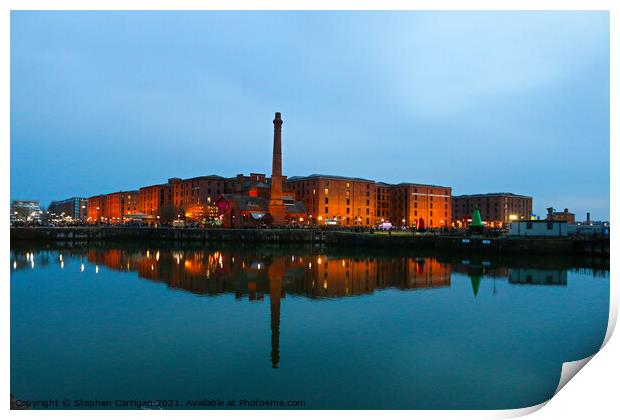 Royal Albert Dock Print by Stephen Carrigan