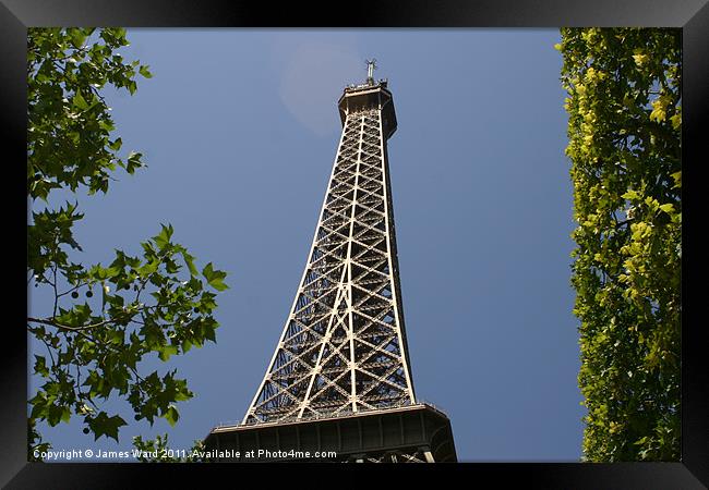 Eiffel Tower, Paris Framed Print by James Ward