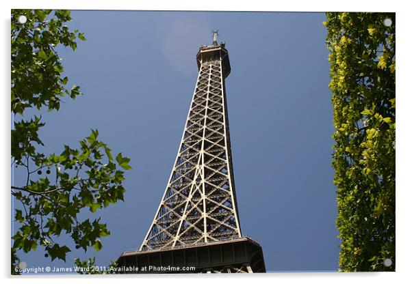 Eiffel Tower, Paris Acrylic by James Ward