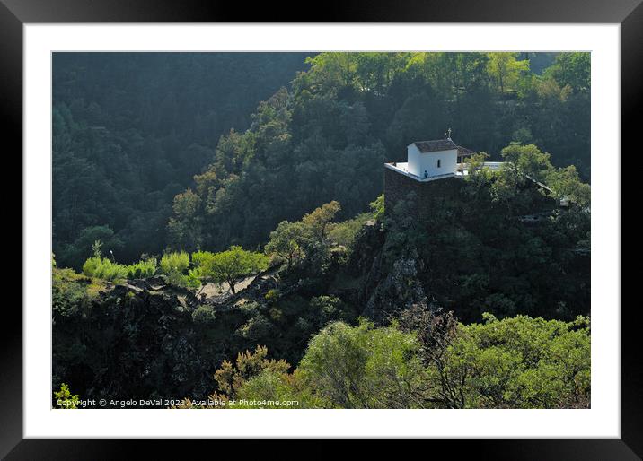 Chapel on Hill in Lousa Framed Mounted Print by Angelo DeVal