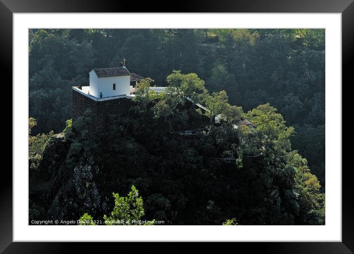Mountain Chapel in Lousa Framed Mounted Print by Angelo DeVal