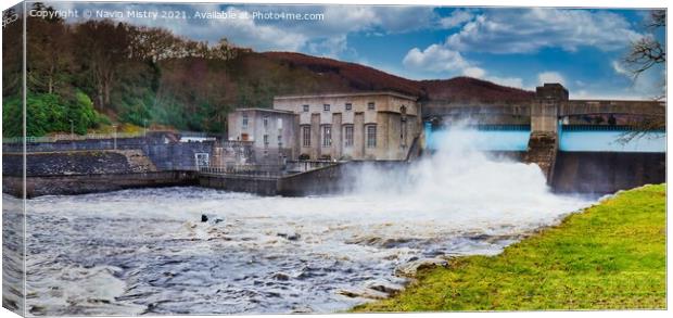 Pitlochry Dam Hydro Electric Power Station  Canvas Print by Navin Mistry