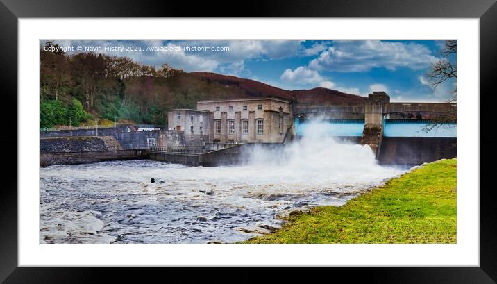 Pitlochry Dam Hydro Electric Power Station  Framed Mounted Print by Navin Mistry