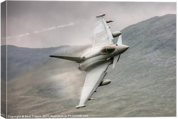 An RAF Typhoon low level Canvas Print by Rory Trappe