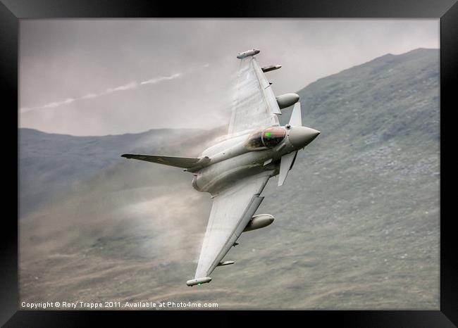 An RAF Typhoon low level Framed Print by Rory Trappe