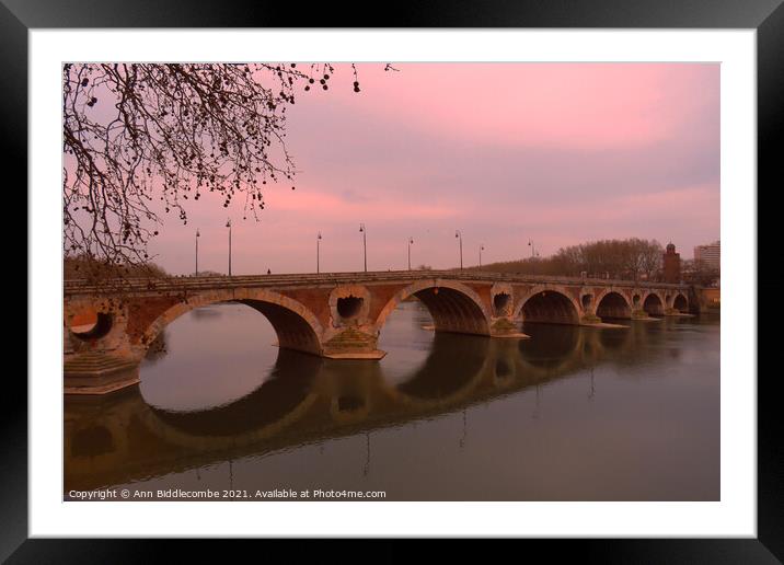 Do you see me at Pont-Neuf bridge Framed Mounted Print by Ann Biddlecombe