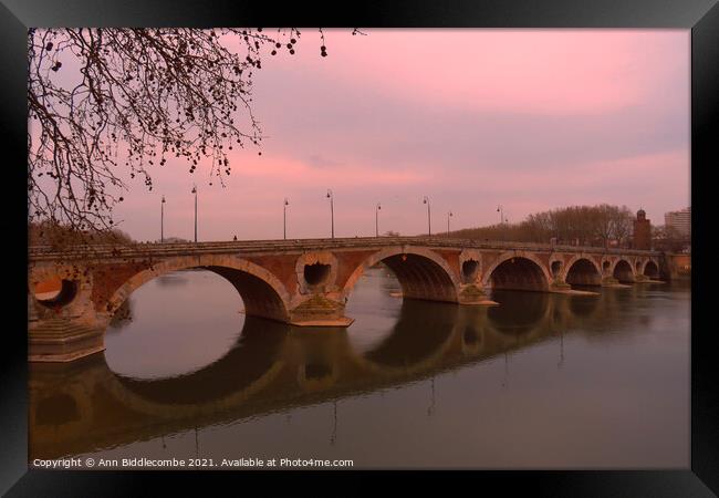 Do you see me at Pont-Neuf bridge Framed Print by Ann Biddlecombe