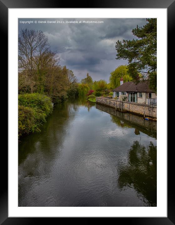 River Avon Framed Mounted Print by Derek Daniel