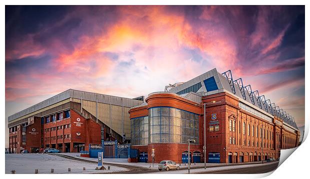 Rangers Ibrox Stadium Panorama Print by Antony McAulay