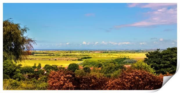 The magnificent view across Wirral Peninsula Print by Frank Irwin