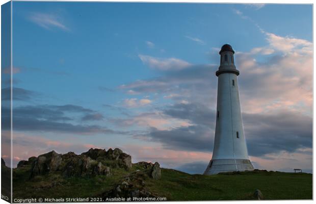 Sunset at the pepper pot Canvas Print by Michaela Strickland