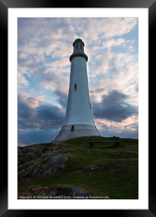 The hoad at sunset Framed Mounted Print by Michaela Strickland
