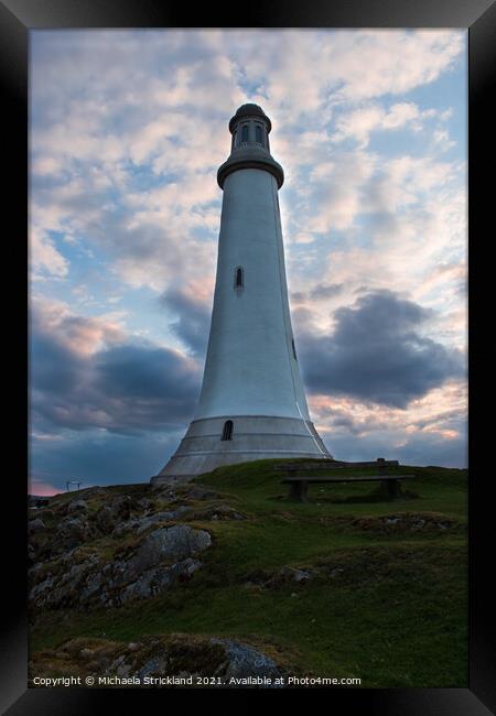 The hoad at sunset Framed Print by Michaela Strickland