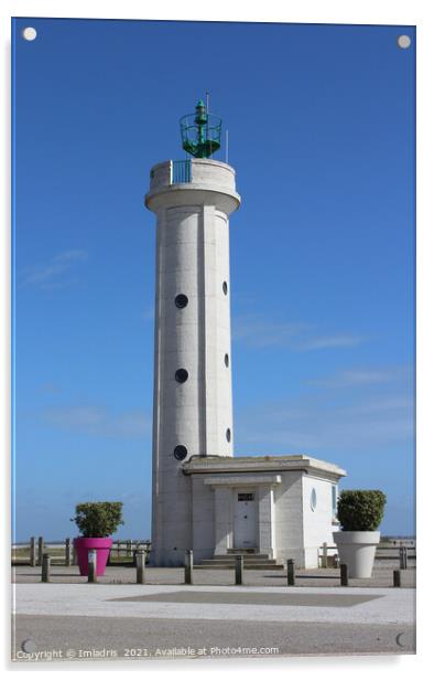 Hourdel Lighthouse, Cayeux-sur-Mer, France Acrylic by Imladris 