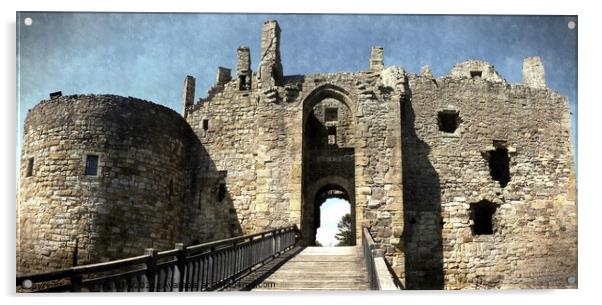 dirleton castle Acrylic by dale rys (LP)