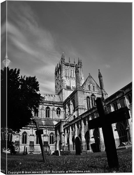 Wells cathederal Canvas Print by Sean Wareing