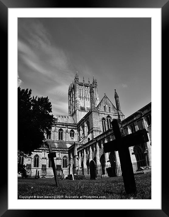 Wells cathederal Framed Mounted Print by Sean Wareing