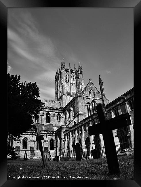 Wells cathederal Framed Print by Sean Wareing