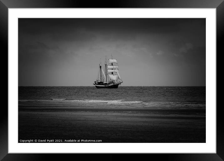Sailing Through The Storm Framed Mounted Print by David Pyatt