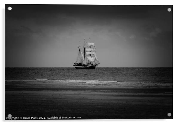 Sailing Through The Storm Acrylic by David Pyatt