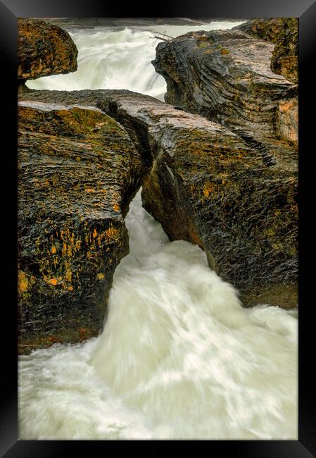 Kicking Horse River Framed Print by Mark Llewellyn