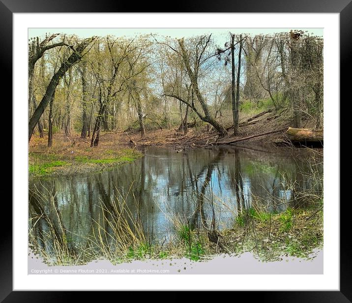 Serenity of Spring  Framed Mounted Print by Deanne Flouton