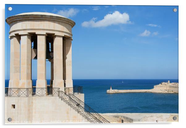 Malta: Siege Bell Memorial Acrylic by Kasia Design