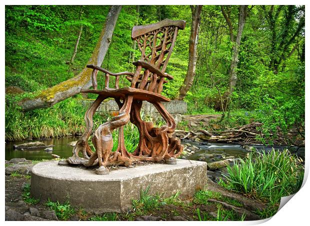 Rivelin Chair Sculpture Print by Darren Galpin